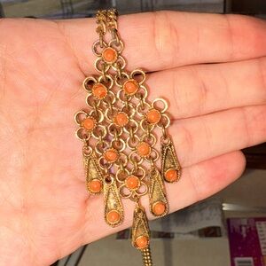 Orange Beaded Necklace